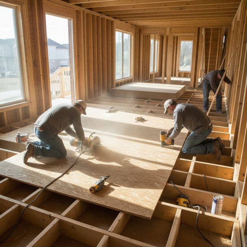 Plywood Flooring Installation detail