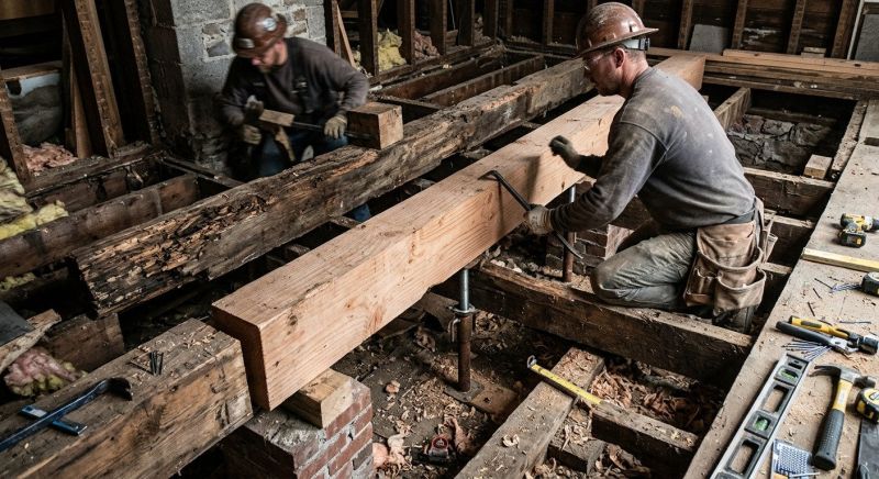 Wood Beam Replacement in Kansas City, KS