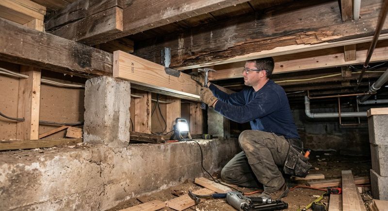 Foundation Joist Repair in Kansas City, KS